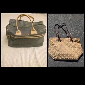 Nicole Miller New York Weekender Bag + Micheal Kor Jet Set Tote